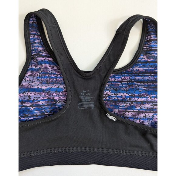 Nike Pro Racerback Dri Fit Sports Bra Size Small Purple /Blue - Picture 3 of 5